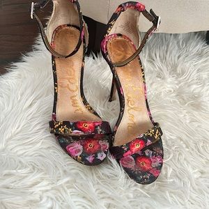 Sam Edelman Open Toe Floral Heels